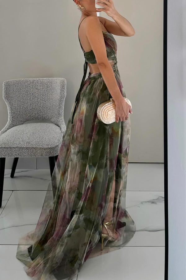 Vaëlia | Magnifique maxi-robe à imprimé floral