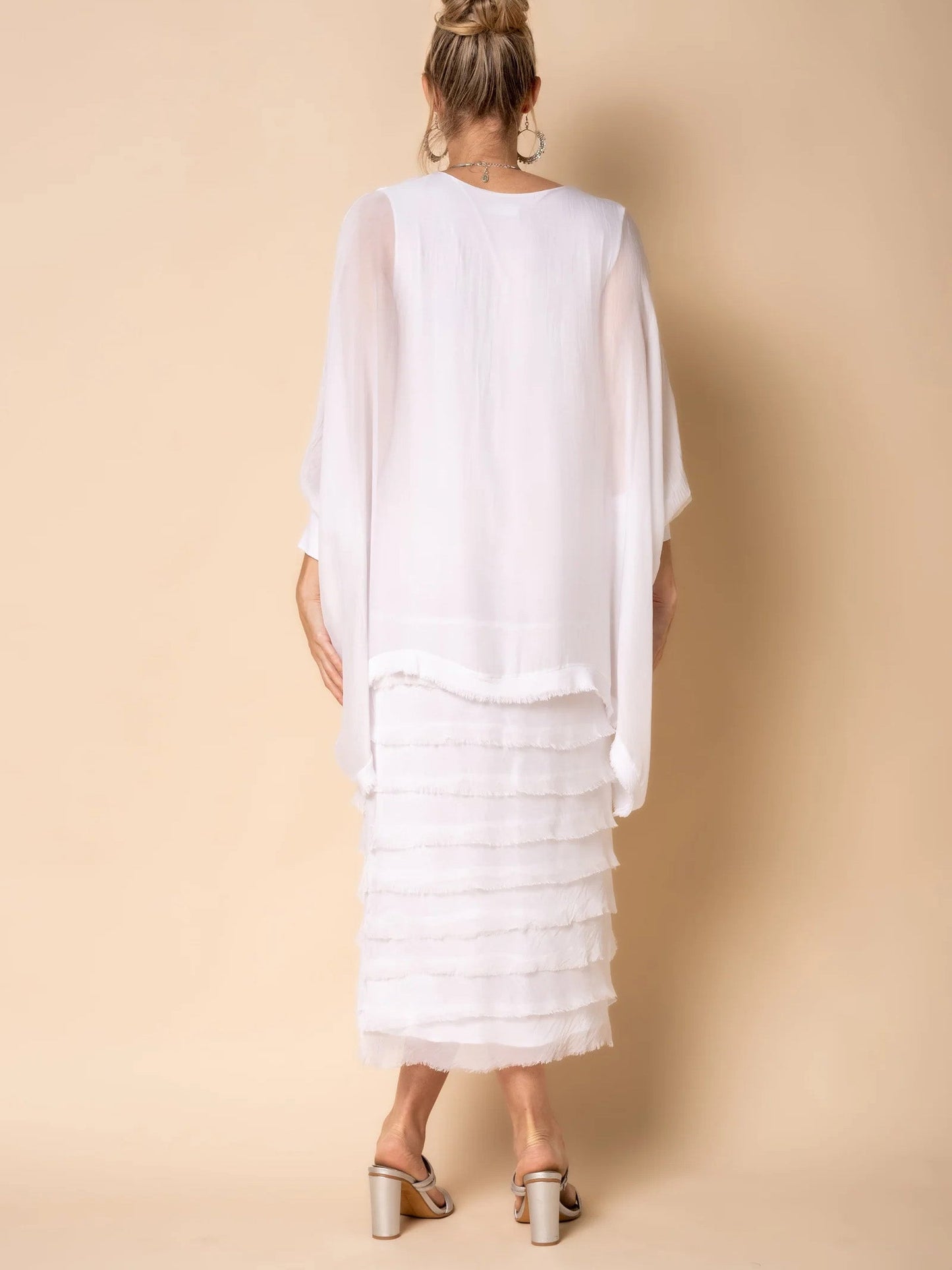 Dianne - Robe midi effilochée