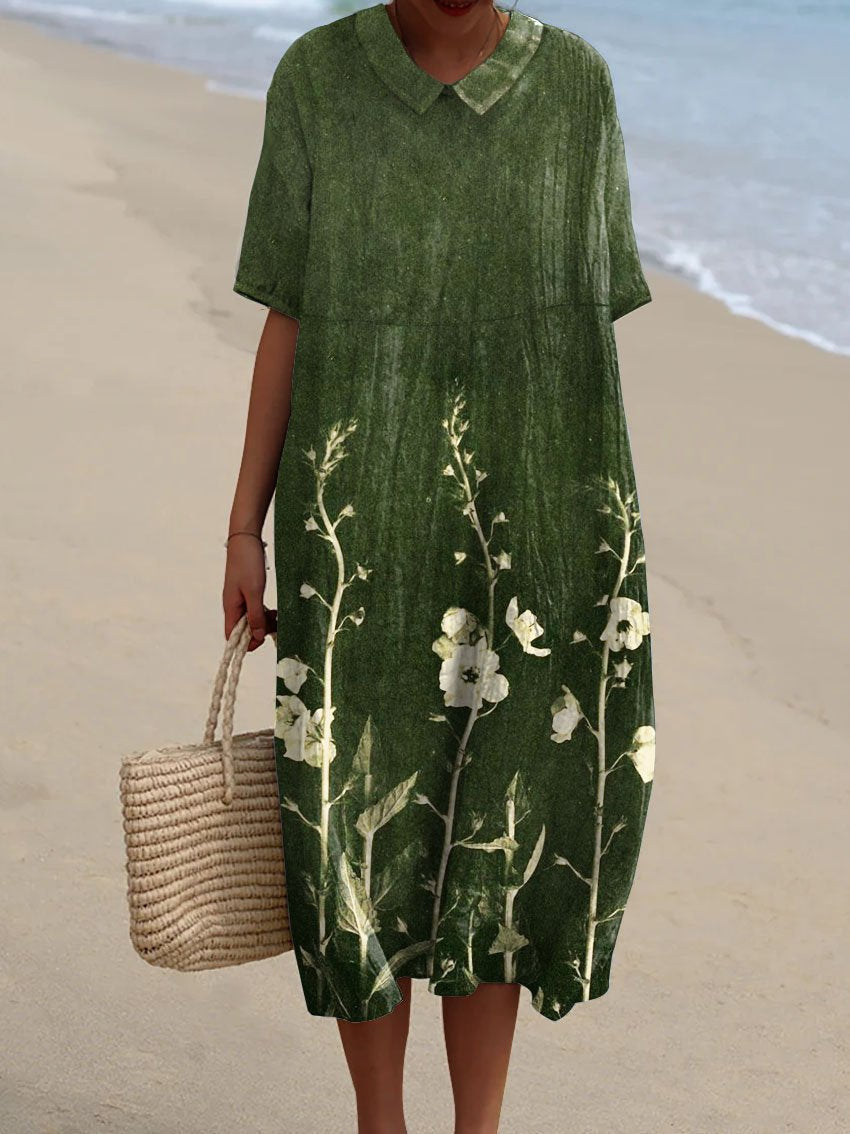 Nicka | Robe avec motif floral vivant
