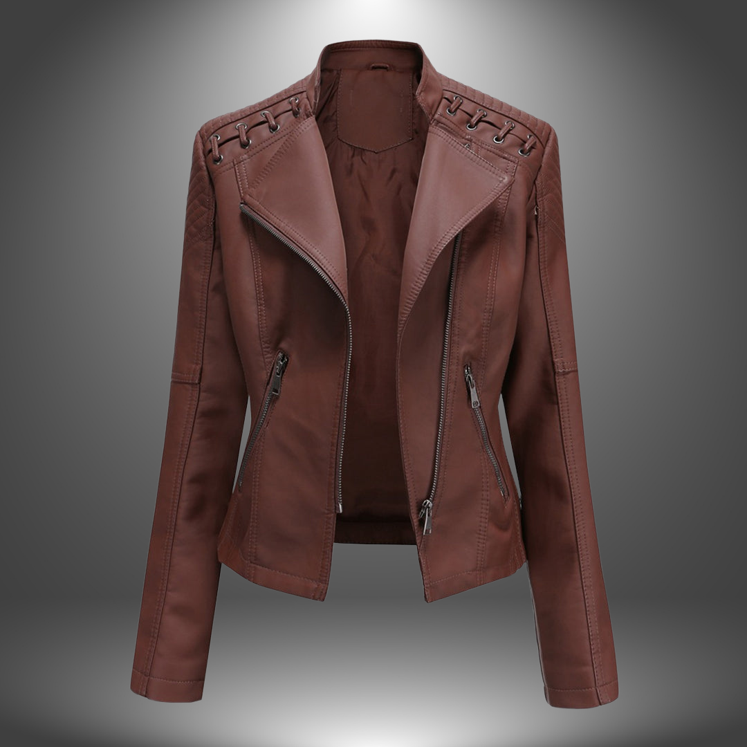 Marie | Veste Premium en Cuir Élégante