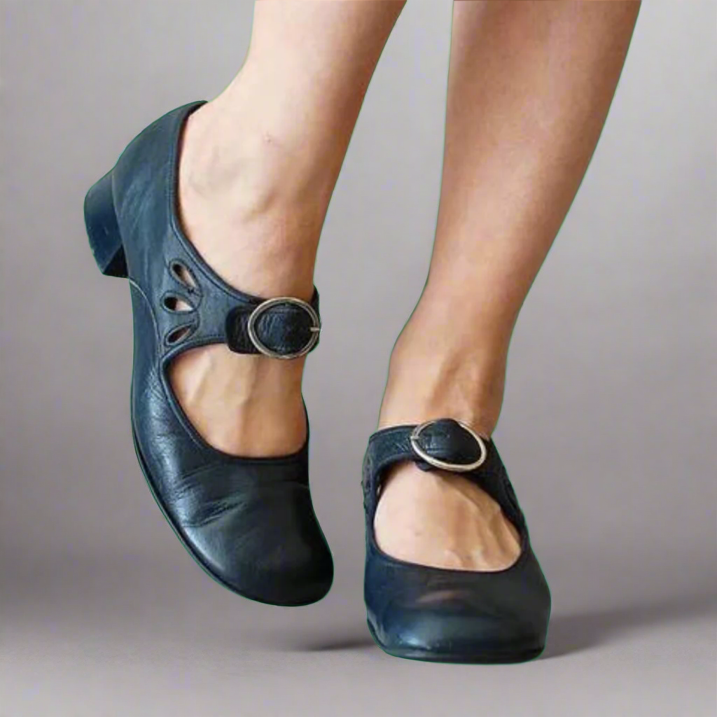 Denisa | Sandales en cuir orthopédiques avec semelle compensée confortable