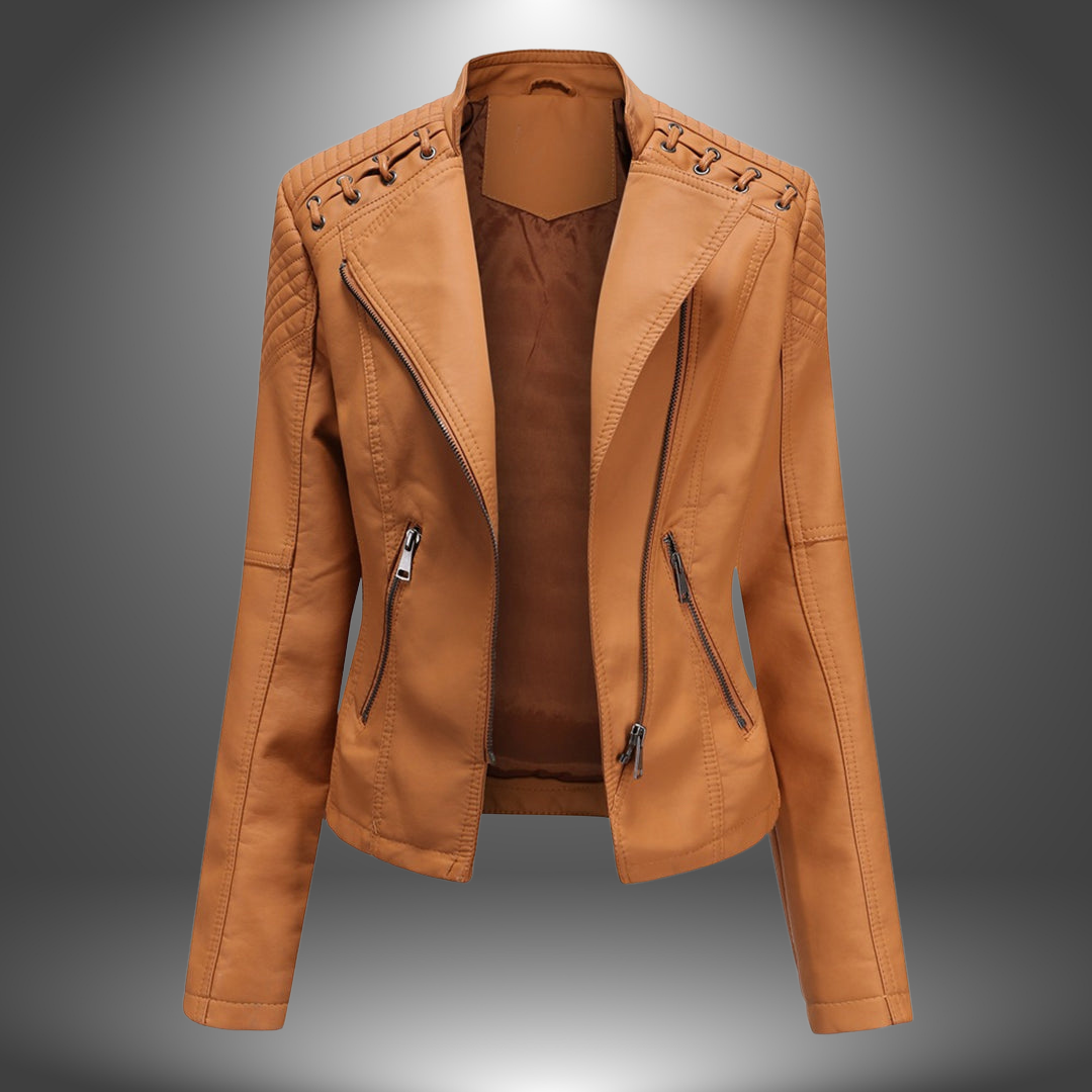 Marie | Veste Premium en Cuir Élégante