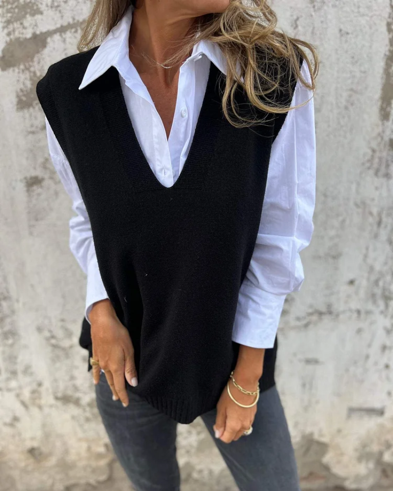 NUSA - GILET EN MAILLE CONFORTABLE