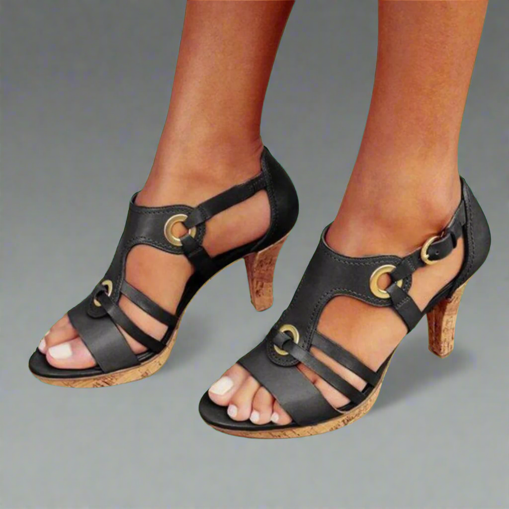 Wiebke | Sandales romantiques à bout ouvert – Confortables et stylées