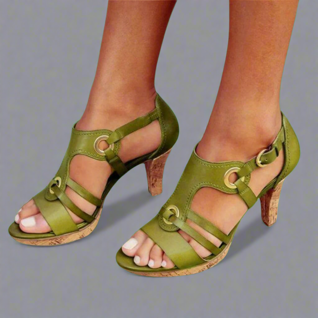 Wiebke | Sandales romantiques à bout ouvert – Confortables et stylées
