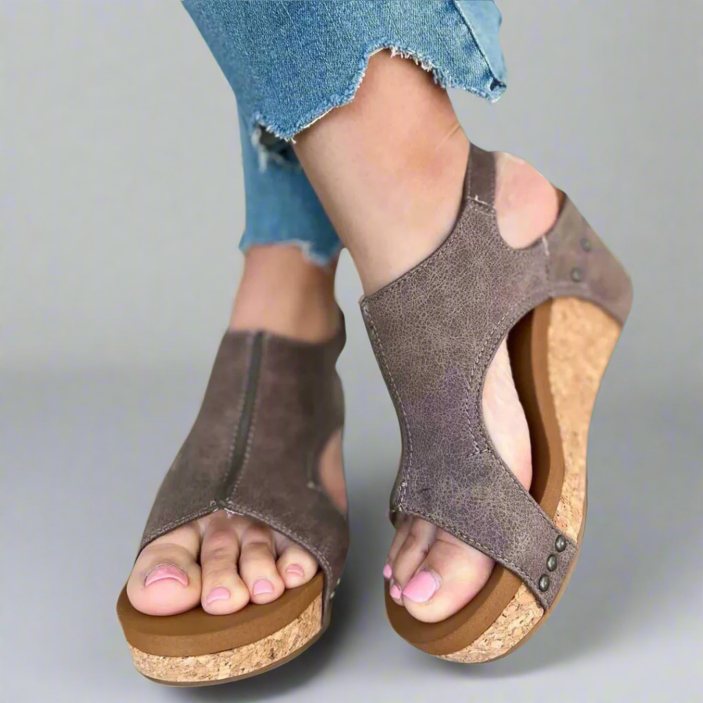 Mechthild | Sandales orthopédiques en matériau premium