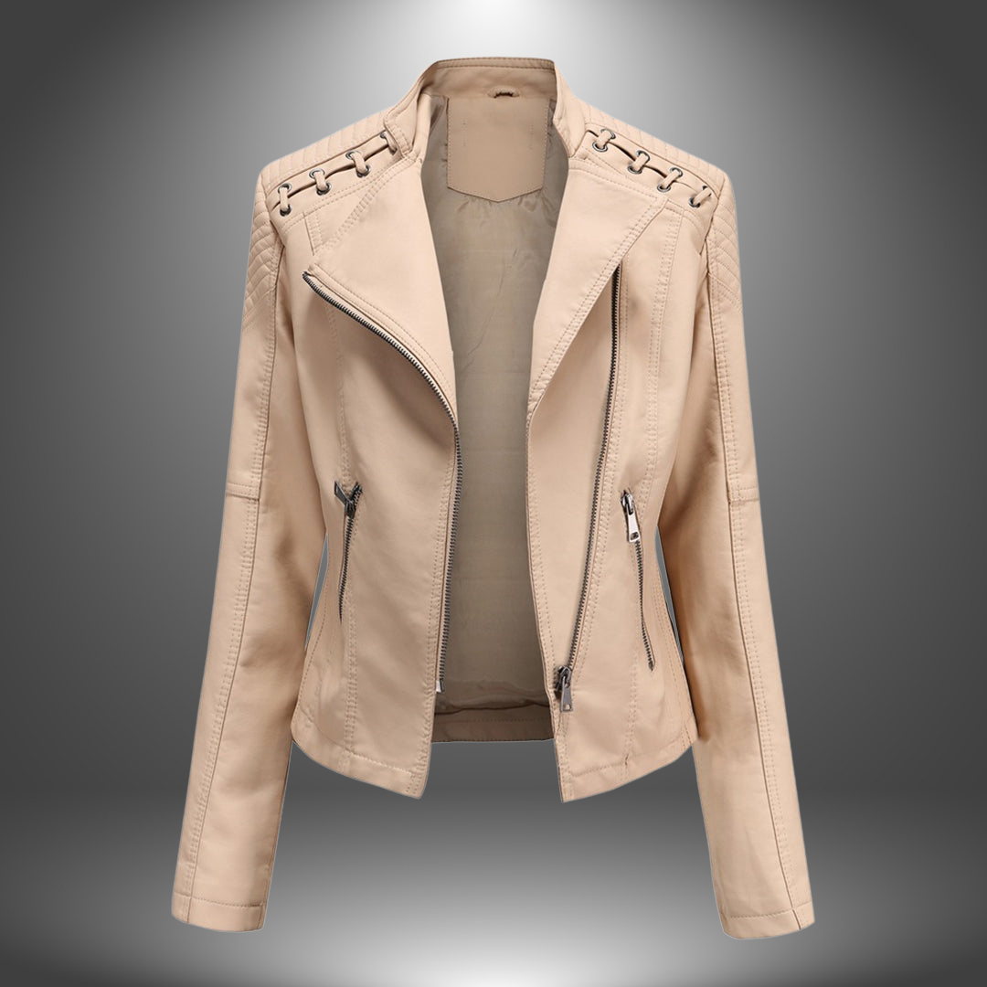 Marie | Veste Premium en Cuir Élégante