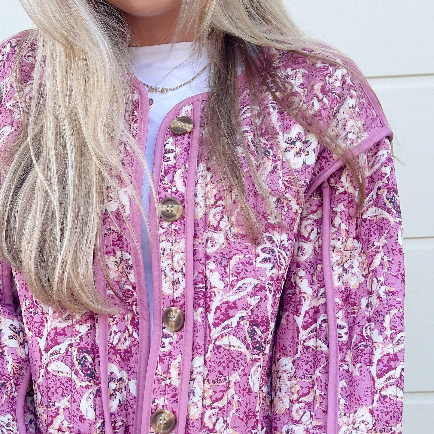 Veste Matelassée Florale Layla
