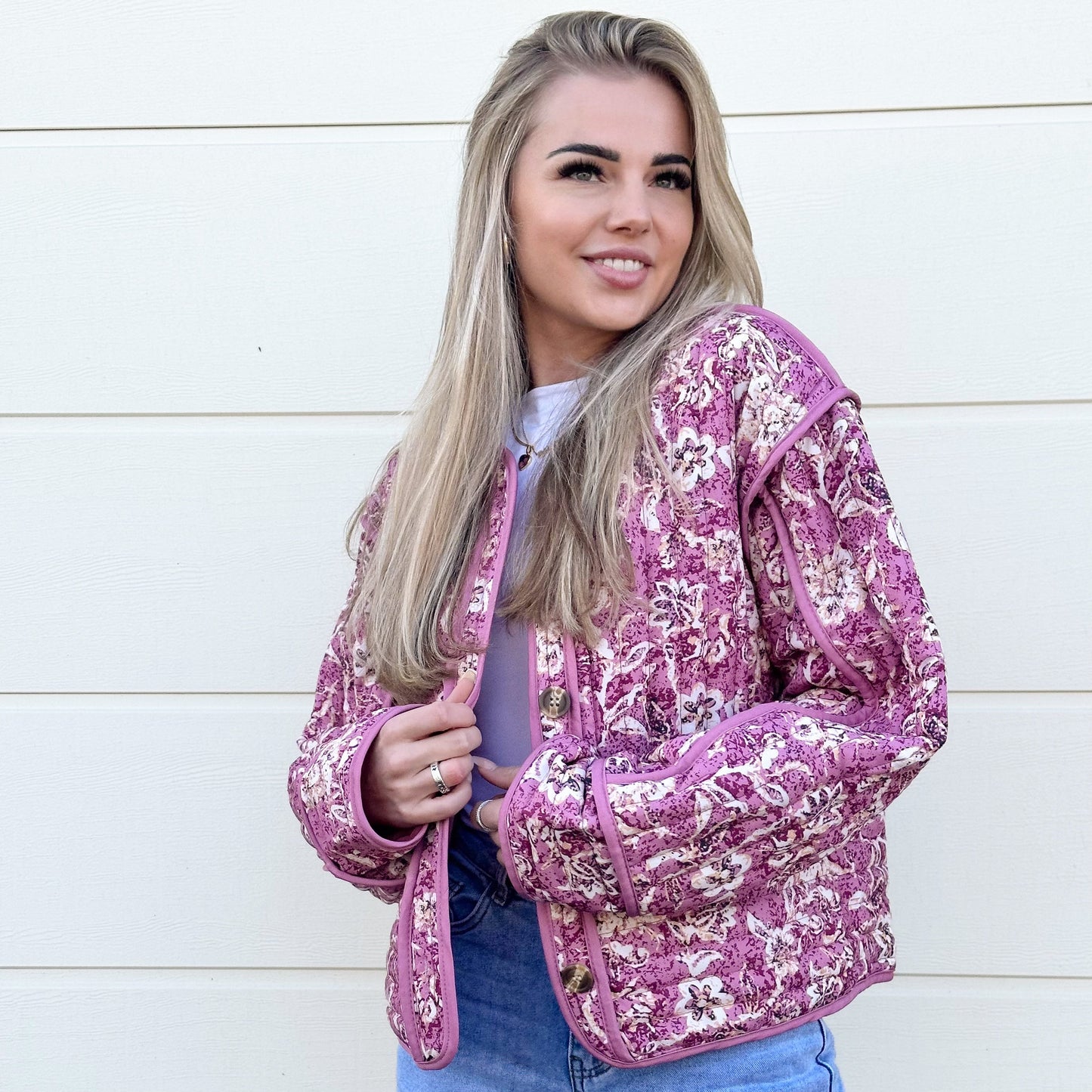 Veste Matelassée Florale Layla