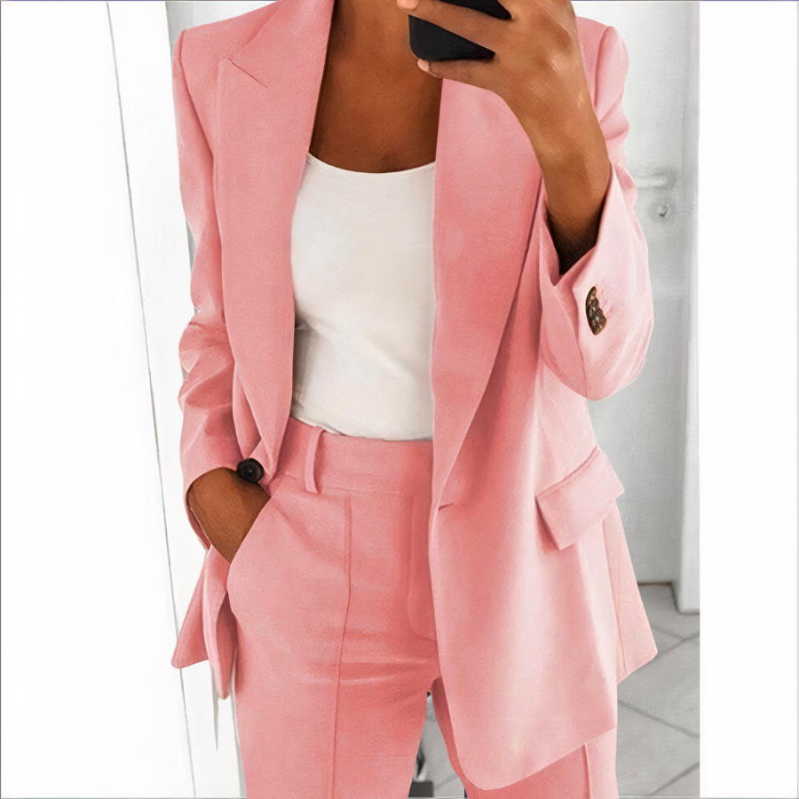 Sanne - Ensemble Blazer et Pantalon Tendance pour Femmes