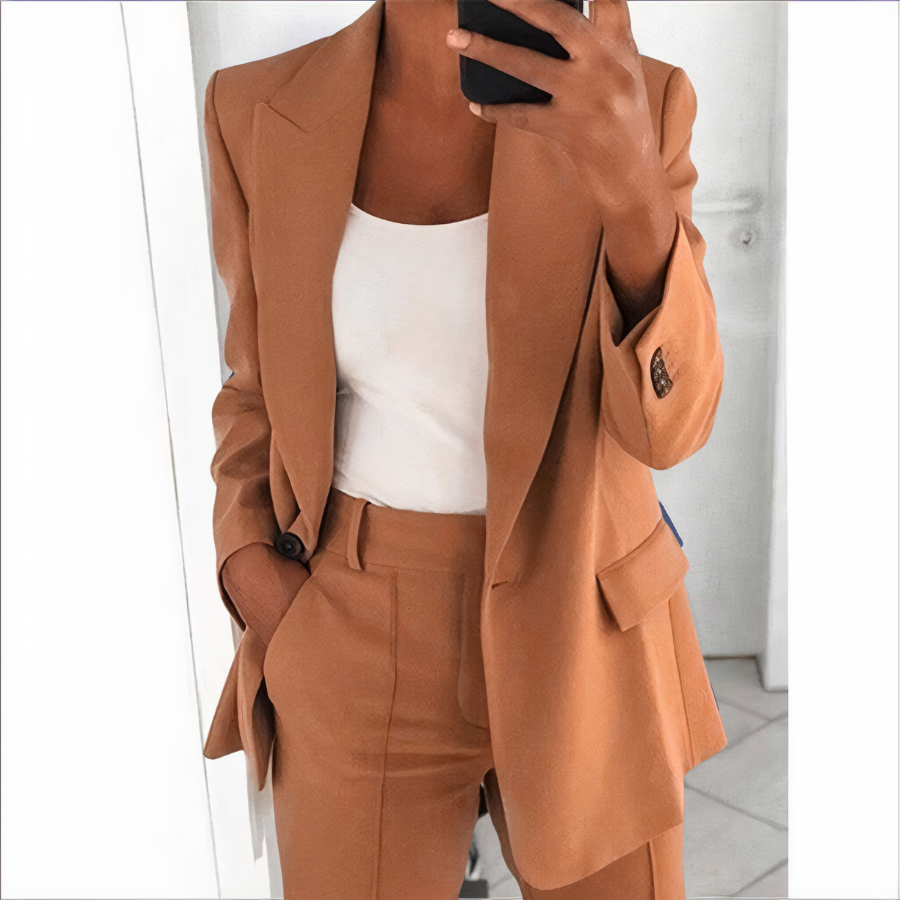 Sanne - Ensemble Blazer et Pantalon Tendance pour Femmes