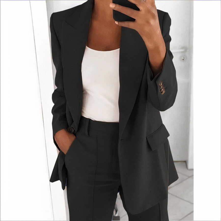 Sanne - Ensemble Blazer et Pantalon Tendance pour Femmes