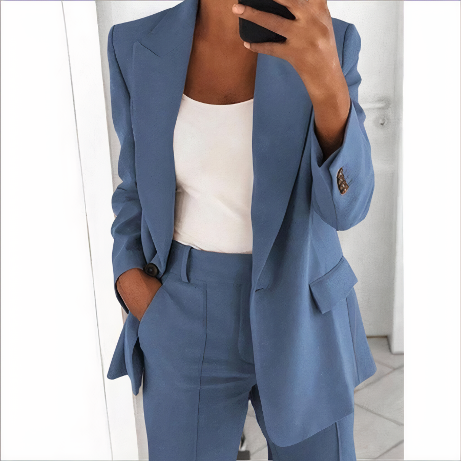 Sanne - Ensemble Blazer et Pantalon Tendance pour Femmes