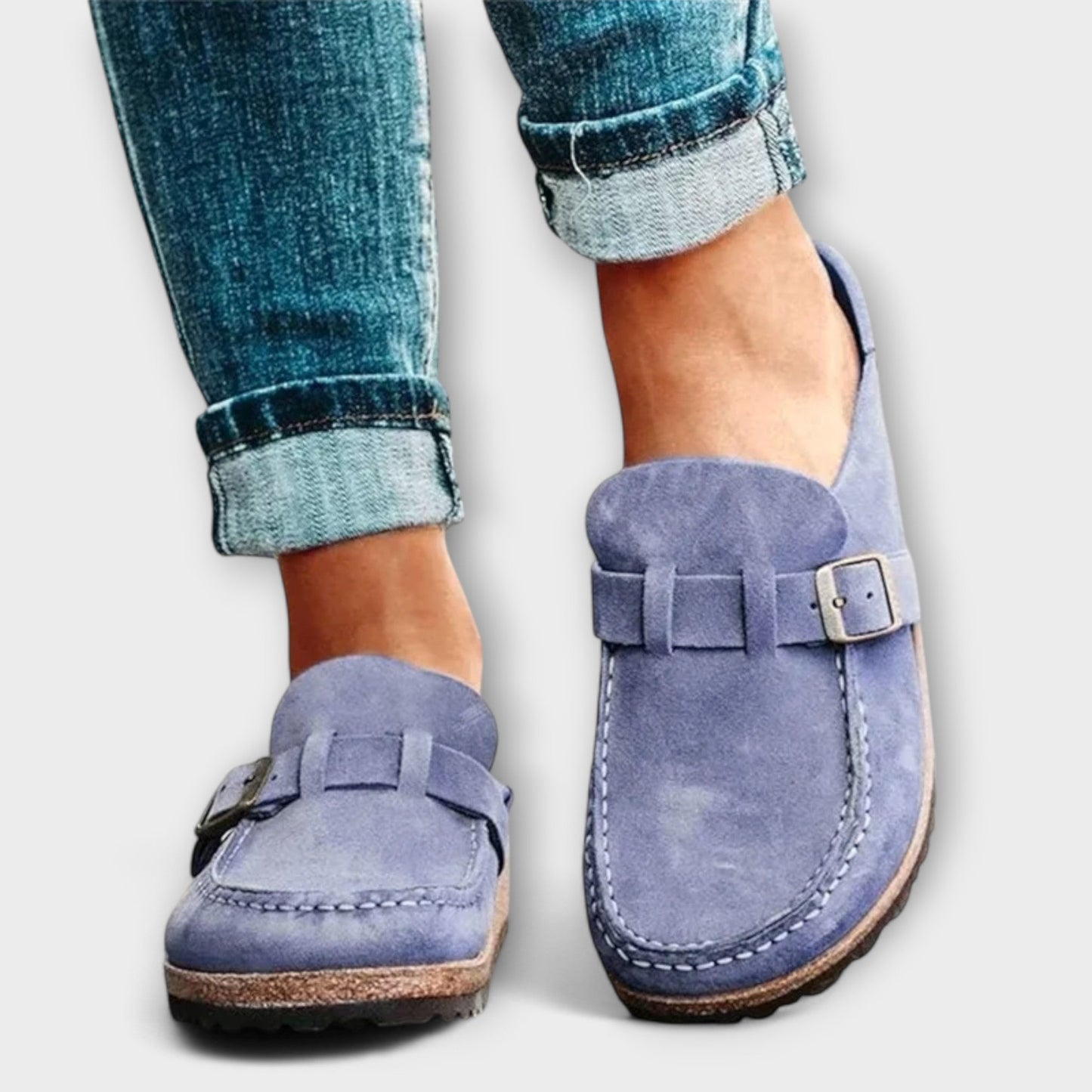 Mocassins orthopédiques pour femmes avec boucle décorative