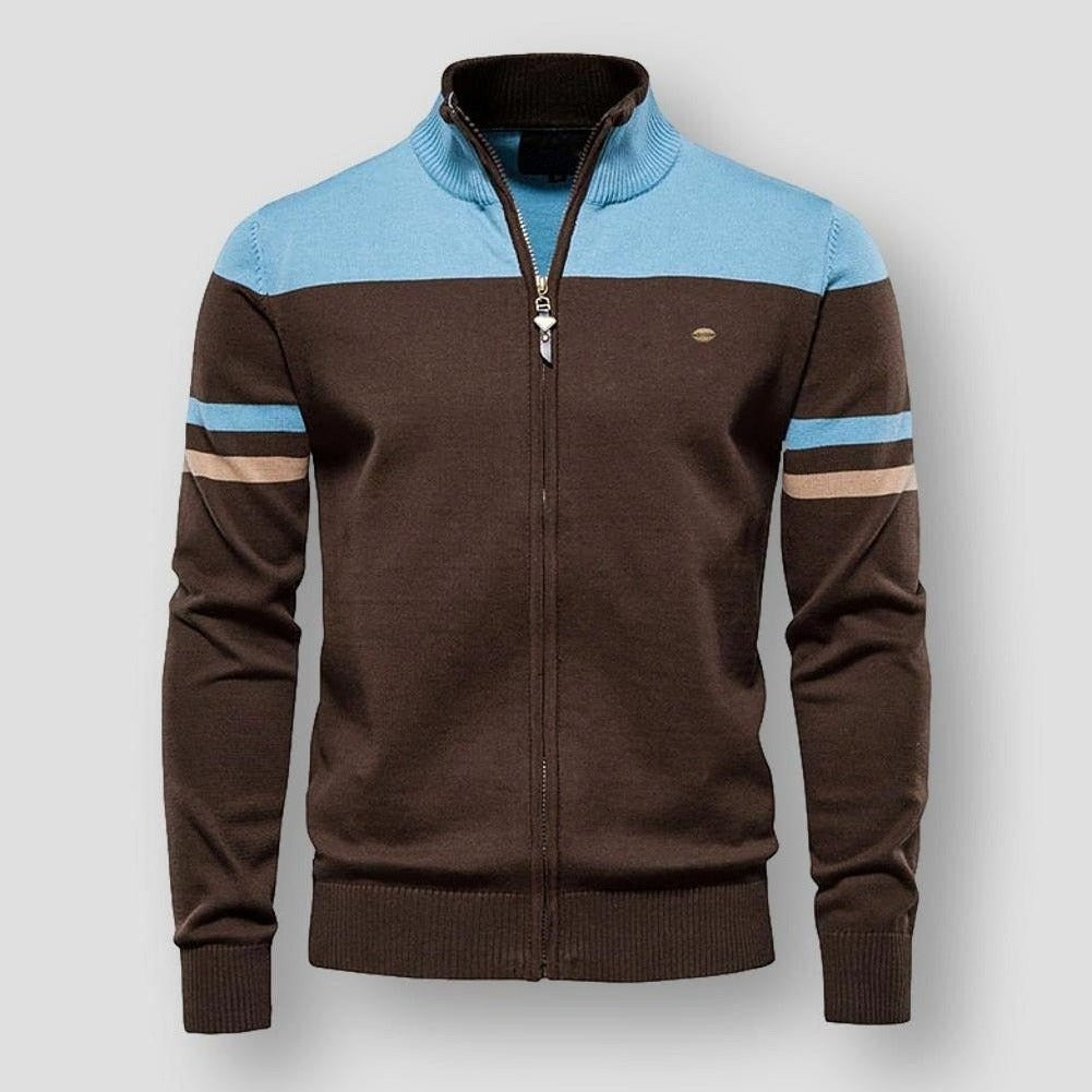 ATLAS - VESTE BOMBER RAYÉE RÉTRO