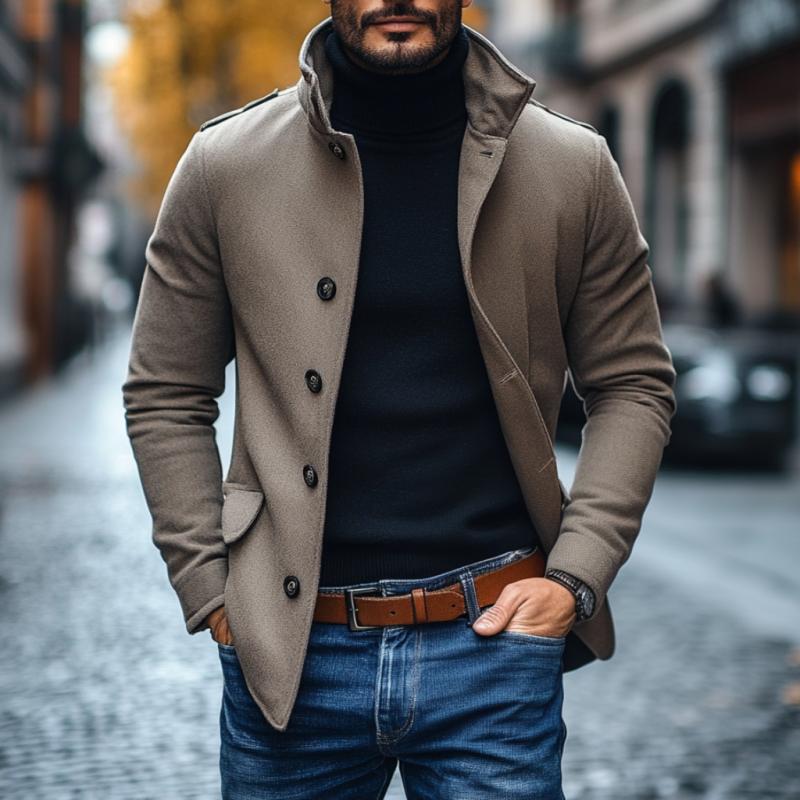 Manteau court slim pour homme