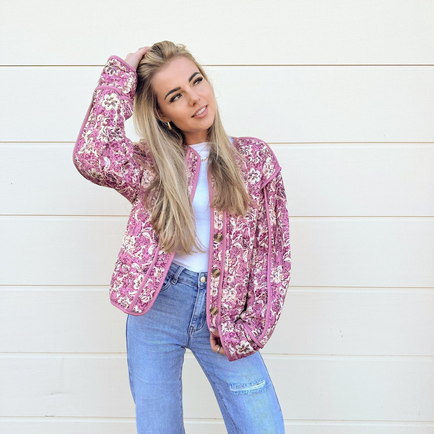 Veste Matelassée Florale Layla