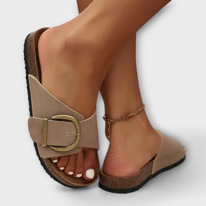 Margie - Sandales en liège pour femmes avec design à boucle
