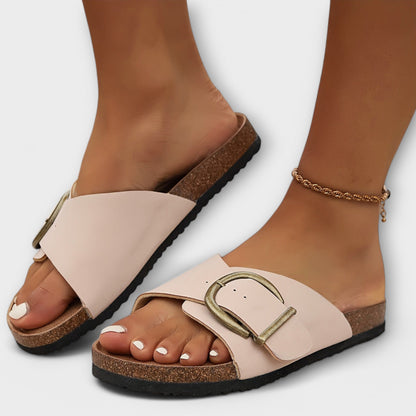 Margie - Sandales en liège pour femmes avec design à boucle