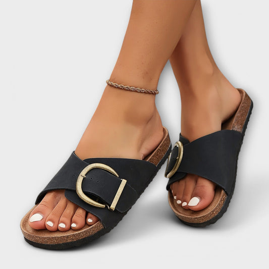 Margie - Sandales en liège pour femmes avec design à boucle