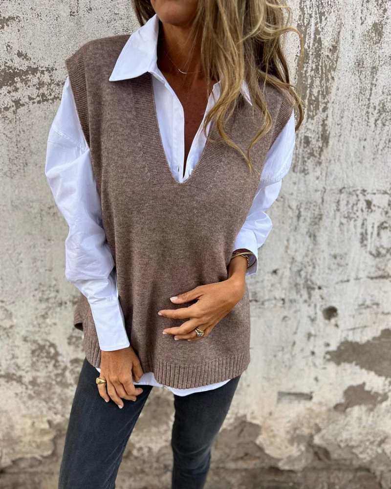 NUSA - GILET EN MAILLE CONFORTABLE
