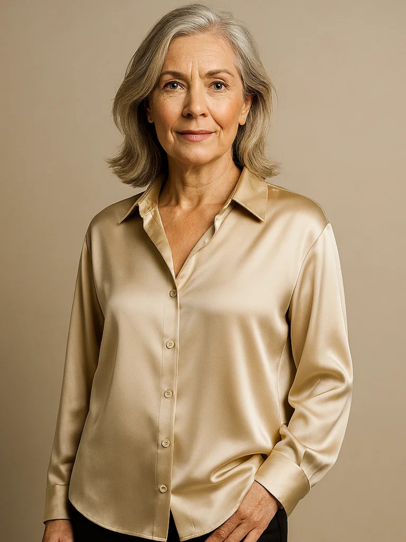 CAMICIA | BLOUSE EN SATIN POUR FEMMES