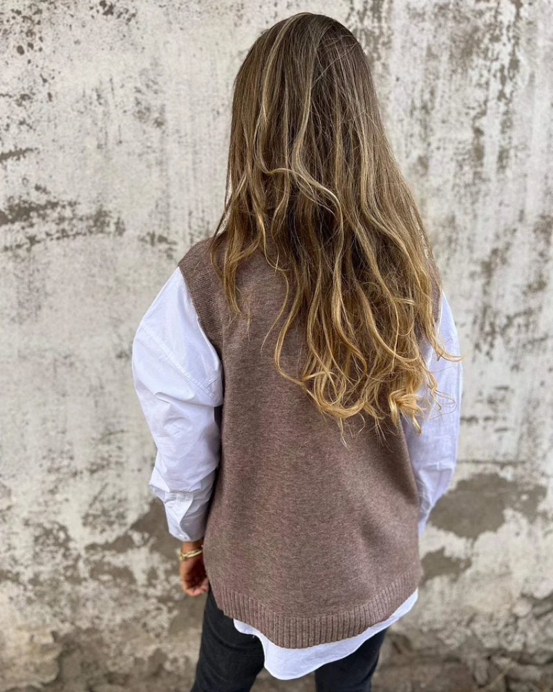 NUSA - GILET EN MAILLE CONFORTABLE