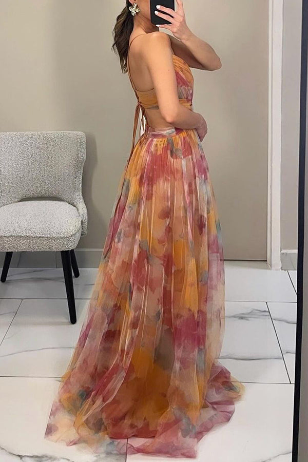Vaëlia | Magnifique maxi-robe à imprimé floral