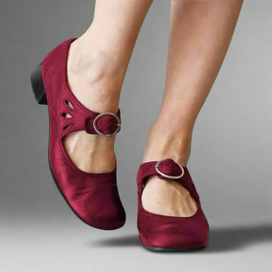 Denisa | Sandales en cuir orthopédiques avec semelle compensée confortable