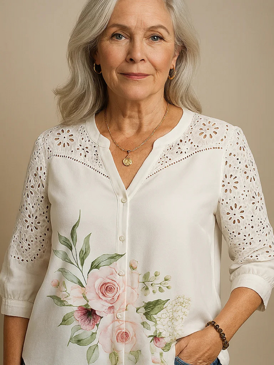 Ysolde | Chemise élégante à manches courtes