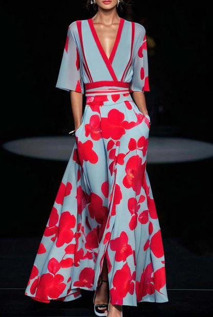 Amara – Robe Fleurie Intemporelle avec Élégance