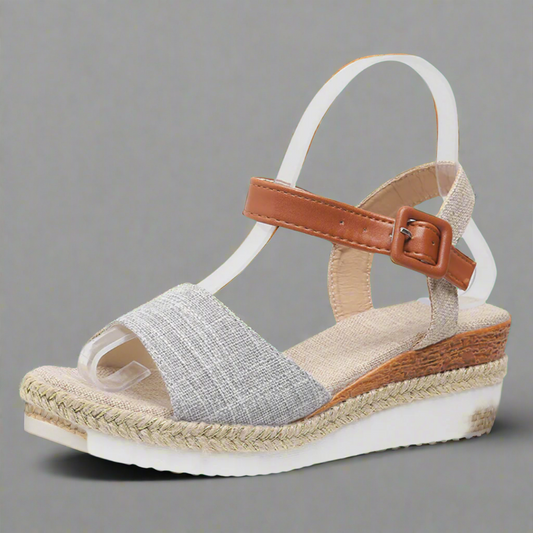 Almuth | Sandales à talon compensé confortables pour femmes – Look d'été élégant