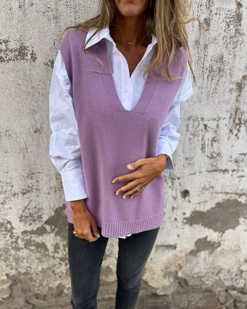 NUSA - GILET EN MAILLE CONFORTABLE