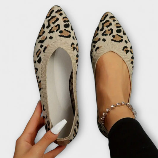 Ballerines à motif léopard
