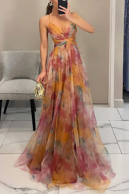 Vaëlia | Magnifique maxi-robe à imprimé floral