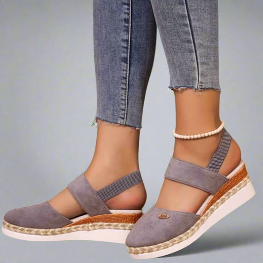 Gitta | Sandales compensées grande taille pour femmes – Confortables et polyvalentes