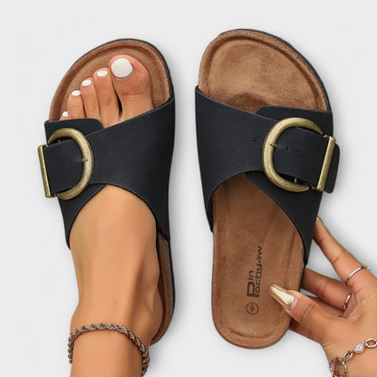 Margie - Sandales en liège pour femmes avec design à boucle