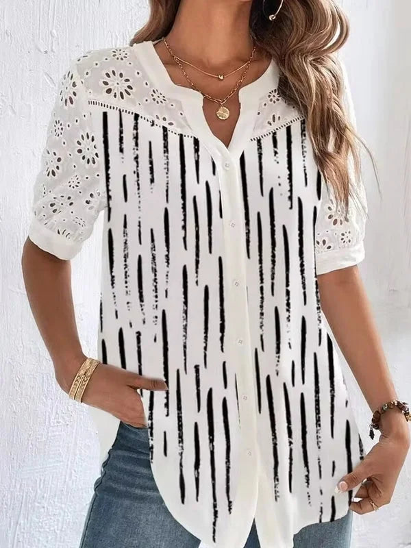 Ysolde | Chemise élégante à manches courtes