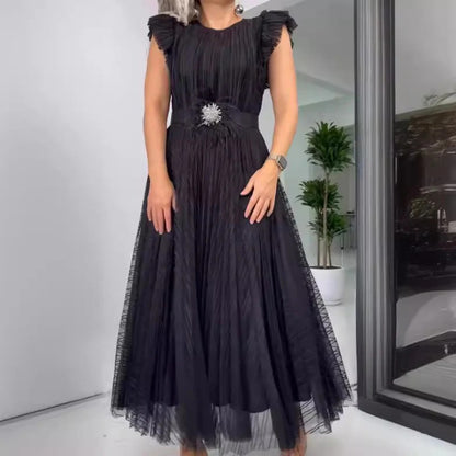 Robe en chiffon à coupe ajustée