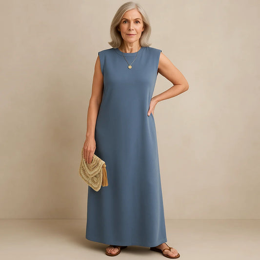 EMMA | Robe Longue Fluide Anti-Rides