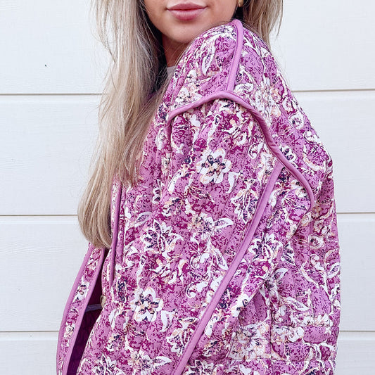 Veste Matelassée Florale Layla