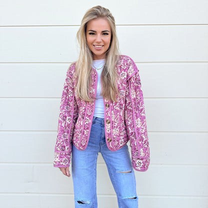 Veste Matelassée Florale Layla