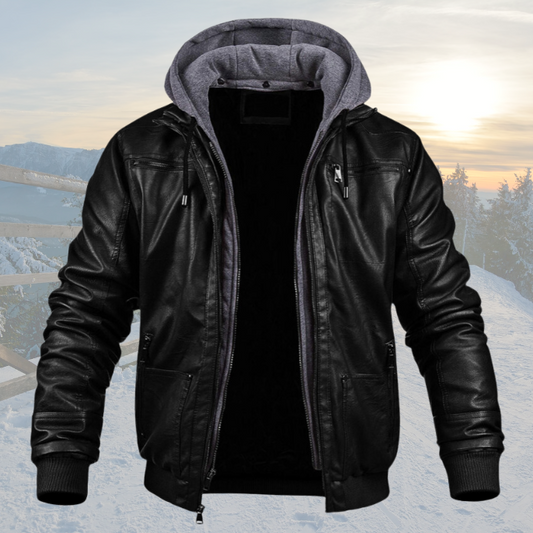 DAVE - VESTE D'HIVER EN CUIR