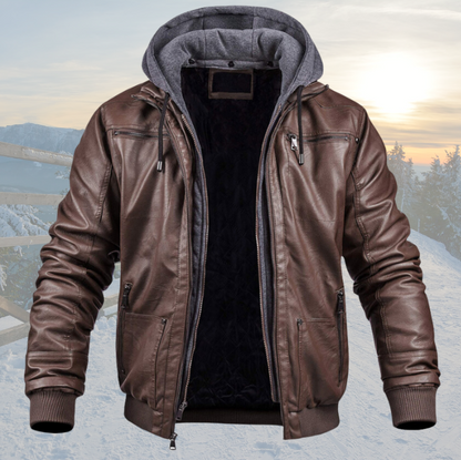 DAVE - VESTE D'HIVER EN CUIR