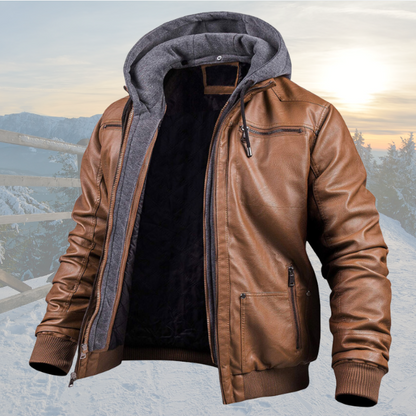 DAVE - VESTE D'HIVER EN CUIR