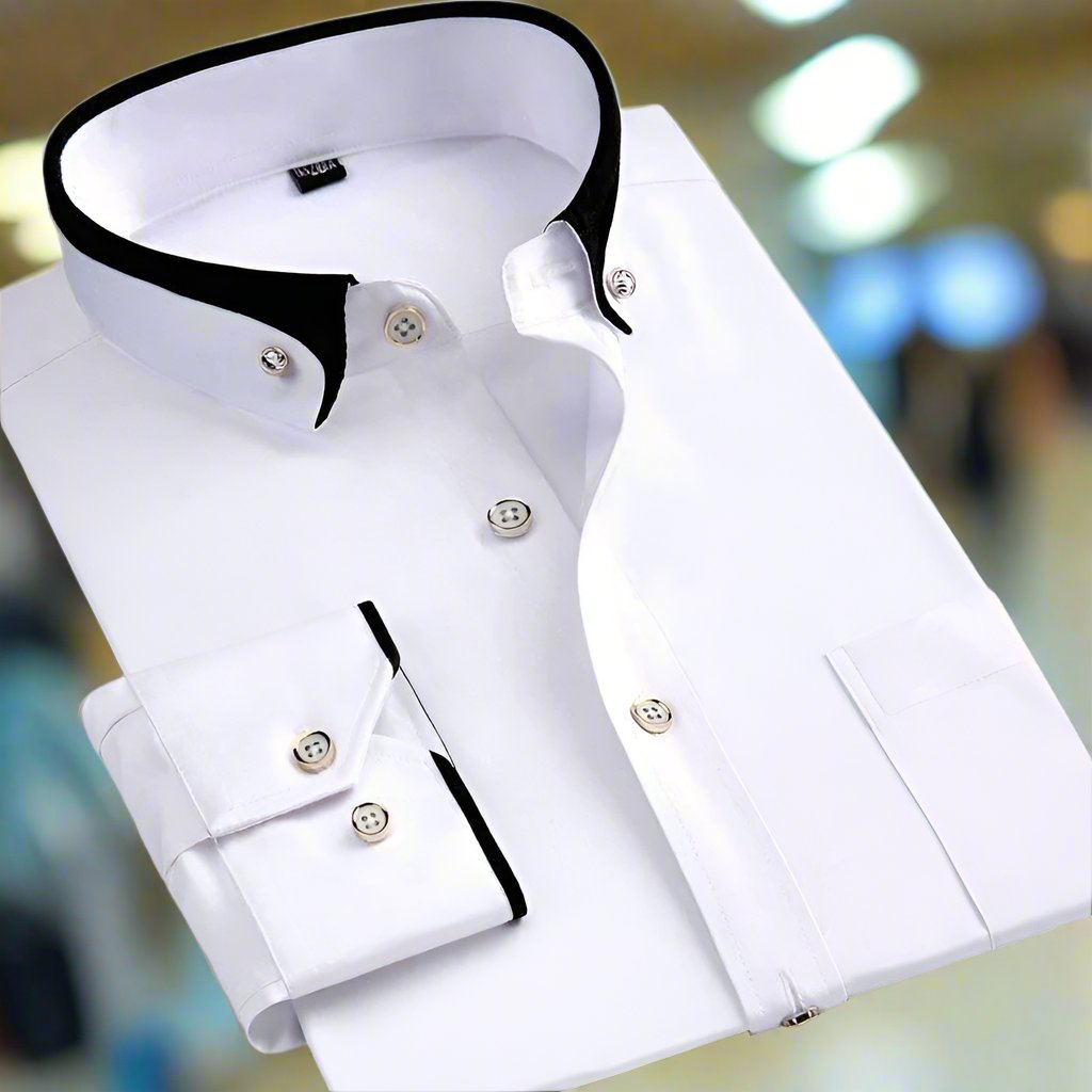 David | Chemise Classique à Manches Longues
