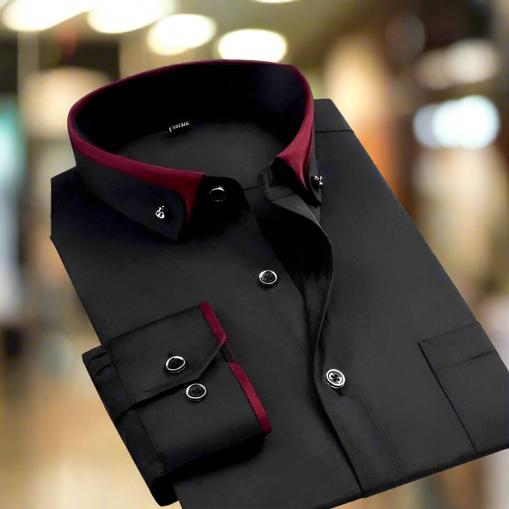 David | Chemise Classique à Manches Longues
