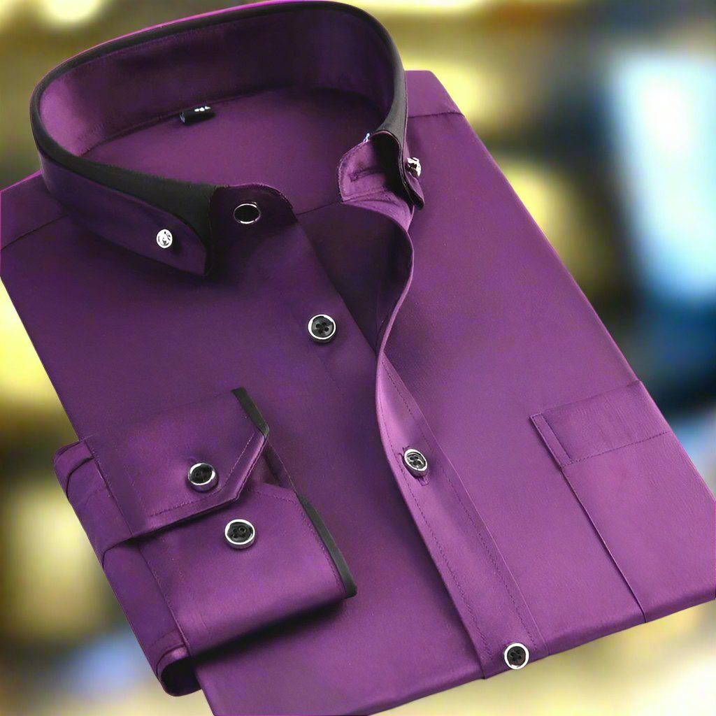 David | Chemise Classique à Manches Longues