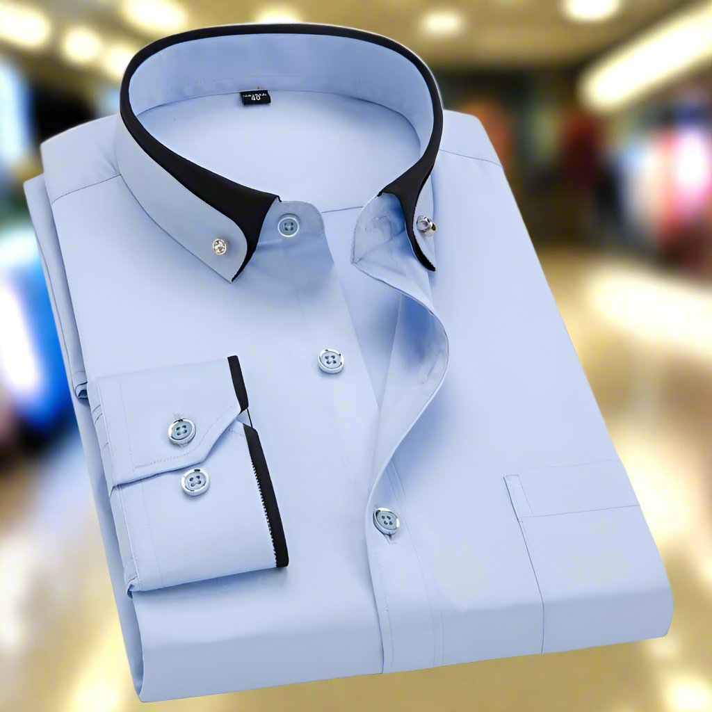 David | Chemise Classique à Manches Longues