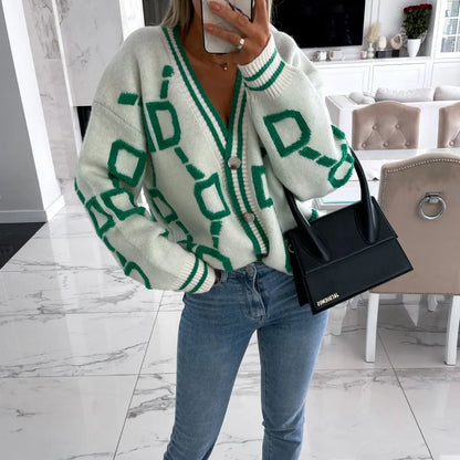 Nanette | Gilet tendance avec design géométrique